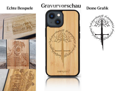 INDIVIDUELL iPhone 13 Bambus-Kunststoff